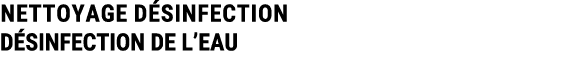NETTOYAGE D SINFECTION D SINFECTION DE L’EAU