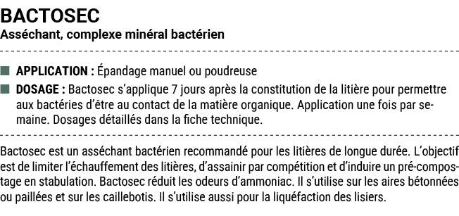 BACTOSEC Ass chant, complexe min ral bact rien ■ APPLICATION : pandage manuel ou poudreuse ■ DOSAGE : Bactosec s’app...