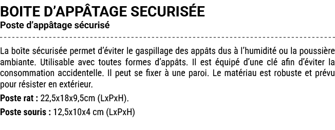 BOITE D’APP TAGE SECURIS E Poste d’app tage s curis La bo te s curis e permet d’ viter le gaspillage des app ts dus ...