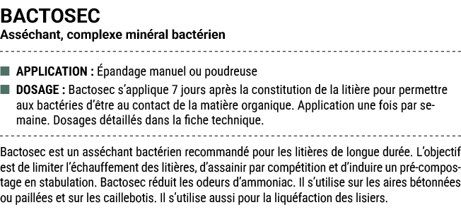 BACTOSEC Ass chant, complexe min ral bact rien ■ APPLICATION : pandage manuel ou poudreuse ■ DOSAGE : Bactosec s’app...
