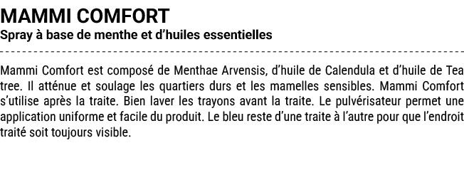 MAMMI COMFORT Spray  base de menthe et d’huiles essentielles Mammi Comfort est compos  de Menthae Arvensis, d’huile ...