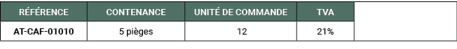 R F RENCE,CONTENANCE,UNIT DE COMMANDE,TVA,,AT CAF 01010,5 pi ges, 12,21%