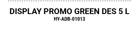 DISPLAY PROMO GREEN DES 5 L HY ADB 01013