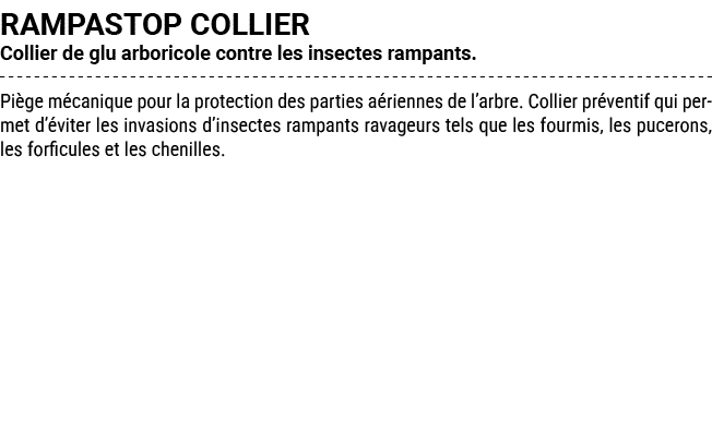 RAMPASTOP COLLIER Collier de glu arboricole contre les insectes rampants. Pi ge m canique pour la protection des part...