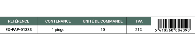 R F RENCE,CONTENANCE,UNIT DE COMMANDE,TVA,￼,EQ PAP 01333,1 pi ge,10,21%
