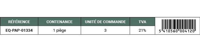 R F RENCE,CONTENANCE,UNIT DE COMMANDE,TVA,￼,EQ PAP 01334,1 pi ge,3,21%