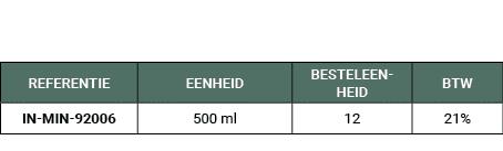 REFERENTIE,EENHEID,BESTELEENHEID,BTW,IN MIN 92006,500 ml,12,21%