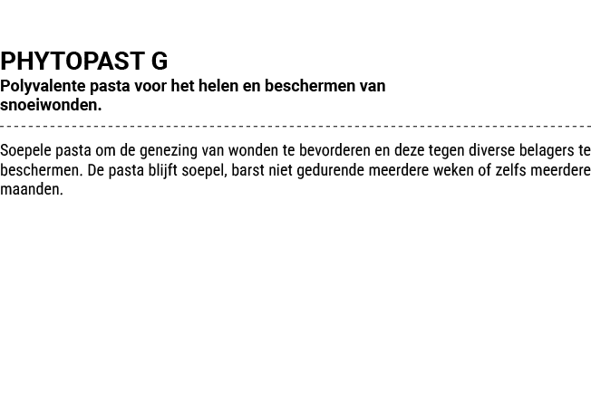 PHYTOPAST G Polyvalente pasta voor het helen en beschermen van snoeiwonden. Soepele pasta om de genezing van wonden t...