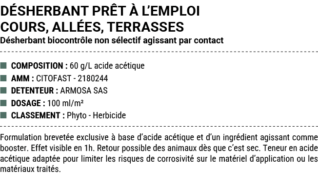 D SHERBANT PR T  L’EMPLOI COURS, ALL ES, TERRASSES D sherbant biocontr le non s lectif agissant par contact ■ COMPOS...