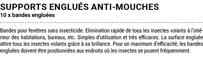 SUPPORTS ENGLU S ANTI MOUCHES 10 x bandes englu es Bandes pour fen tres sans insecticide. Elimination rapide de tous ...