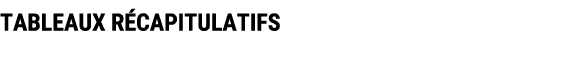 TABLEAUX R CAPITULATIFS 