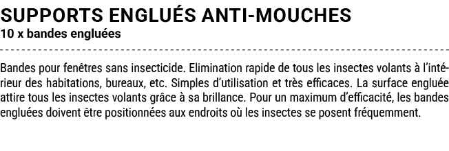 SUPPORTS ENGLU S ANTI MOUCHES 10 x bandes englu es Bandes pour fen tres sans insecticide. Elimination rapide de tous ...