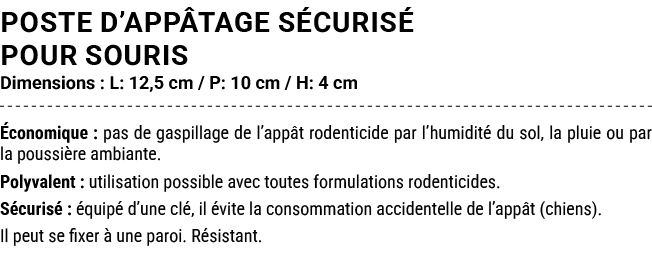 POSTE D’APP TAGE S CURIS POUR SOURIS Dimensions : L: 12,5 cm / P: 10 cm / H: 4 cm  conomique : pas de gaspillage de ...