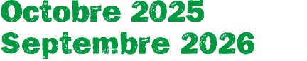 Octobre 2025 Septembre 2026