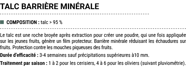 TALC BARRI RE MIN RALE ■ COMPOSITION : talc  95 % Le talc est une roche broy e apr s extraction pour cr er une poudr...