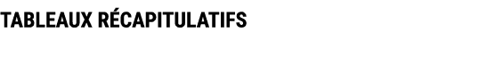 TABLEAUX R CAPITULATIFS 