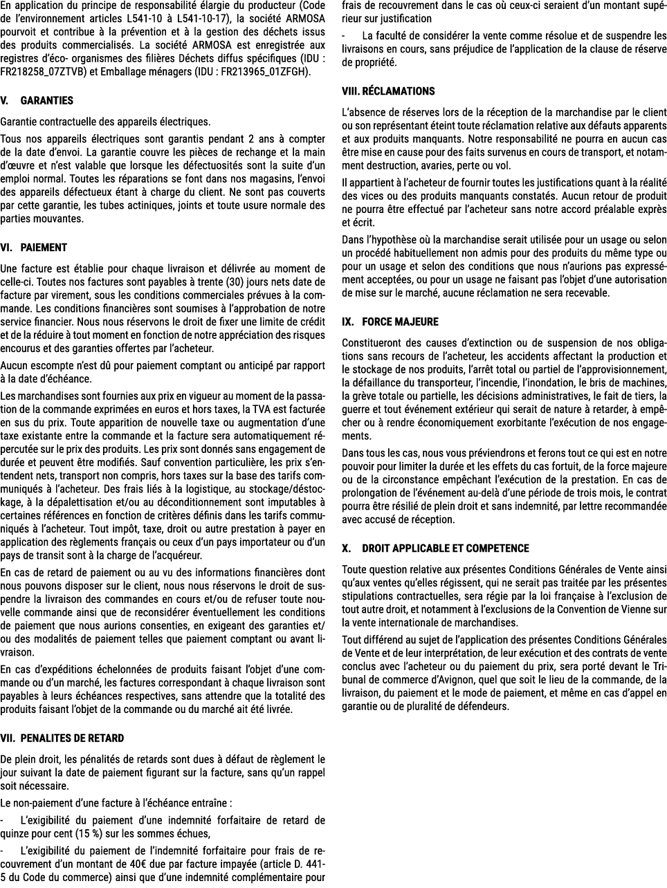 En application du principe de responsabilit  largie du producteur (Code de l’environnement articles L541 10   L541 1...