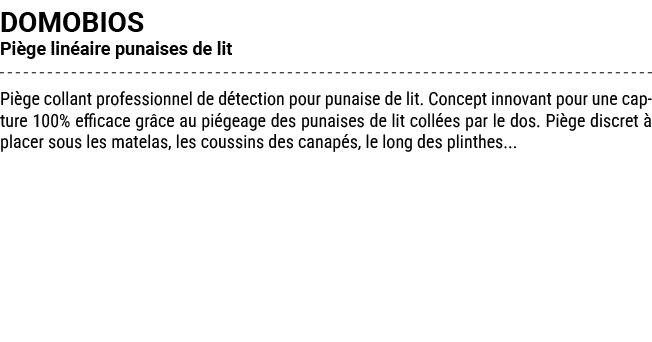 DOMOBIOS Pi ge lin aire punaises de lit Pi ge collant professionnel de d tection pour punaise de lit. Concept innovan...