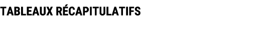 TABLEAUX R CAPITULATIFS 
